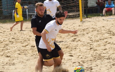 Veelbelovende dag voor ons team in het Belgisch kampioenschap beach soccer